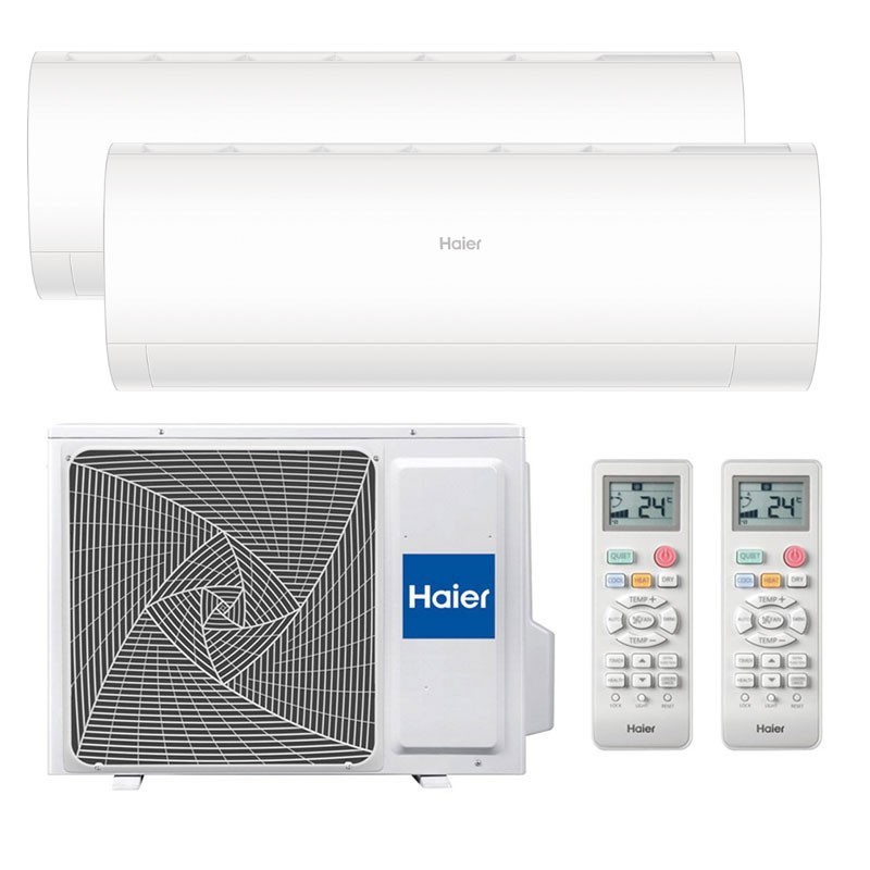 Haier Pearl Dual Split Klimaanlage 12000+18000BTU 3.5kW+5.2kW wlan R32