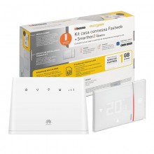 Bticino KIT Casa Connessa mit Router Huawei und Smarther2 Einbau-Thermostat SXW8002KIT