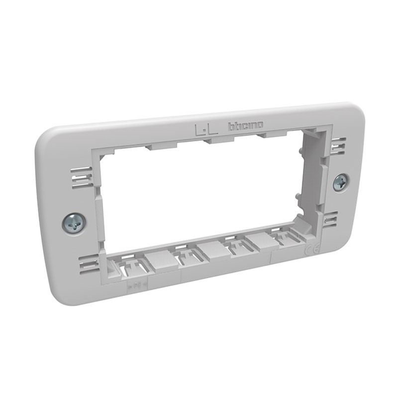 Bticino Livinglight 4-Modul-Halterung für Interlink-Säulen 120055