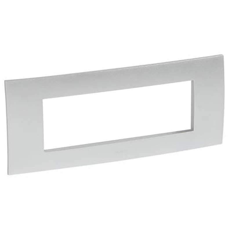 Legrand Platte Vela quadratisch metallisch grau 6 Module 685748