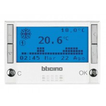 Bticino Axolute Programmierbarer Thermostat Weiß HD4451