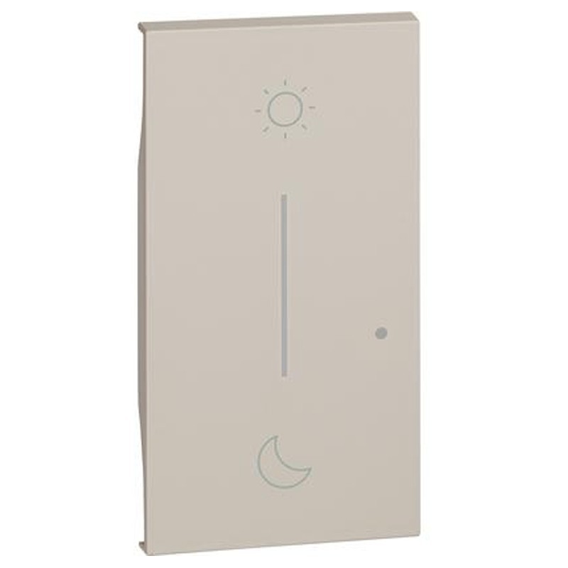 Bticino Living Now beleuchtbare Abdeckung NOTTE&amp；GIORNO wireless, Farbe: Sand KM41M2