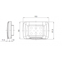 Wasserdichte Platte Gewiss system weiß ip55 4 Module GW22461