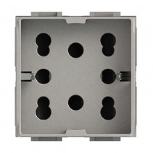 Universal zweipolig und schuko 10/16A 2 Module Side 4Box für LivingLight tech