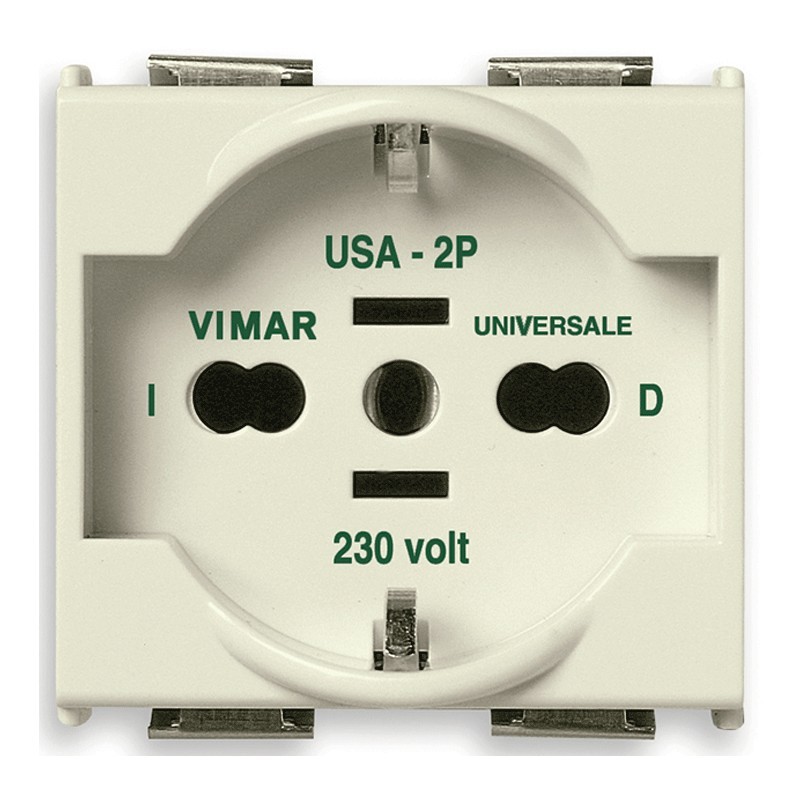 Vimar Scuko-Steckdose 8000 2X16A+T universal 08410