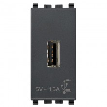 Vimar Eikon 5V1,5A USB-Steckdose grau 20292