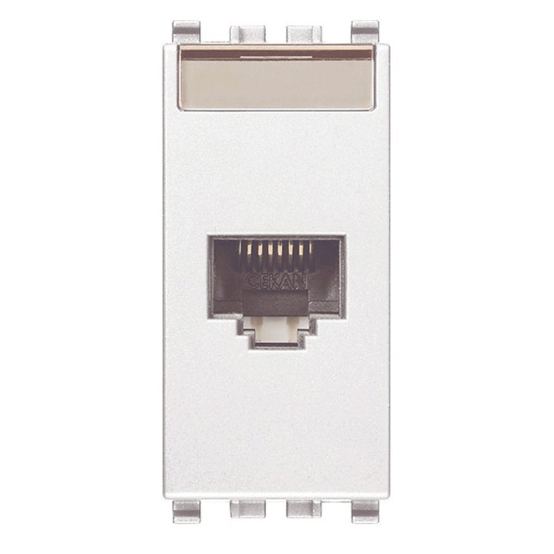 Vimar Eikon Rj45 Datendose weiß Cat 5E UTP 20338.8.