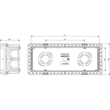 Vimar Eikon Unterputzdose 6/7 Module V71306