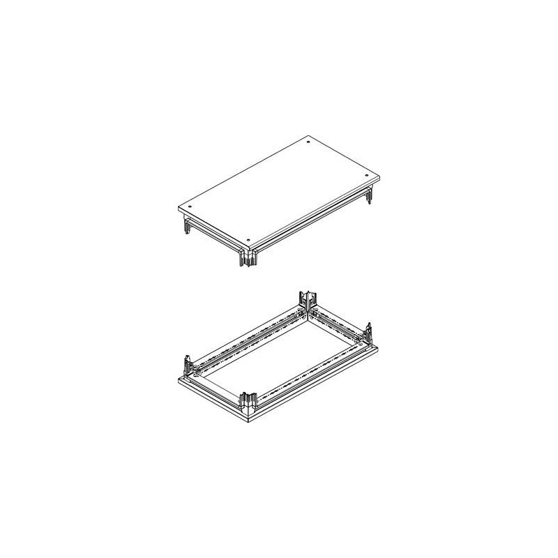 Bticino Sockel- und Kopfbausatz für HDX 600X350 Schränke 91801/63A