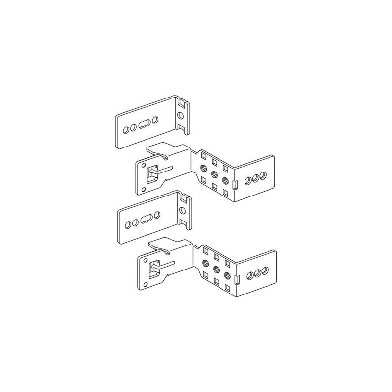 Bticino Paar Halterungen für LDX800/MDX800/HDX Schaltkästen und -schränke 93000/6C