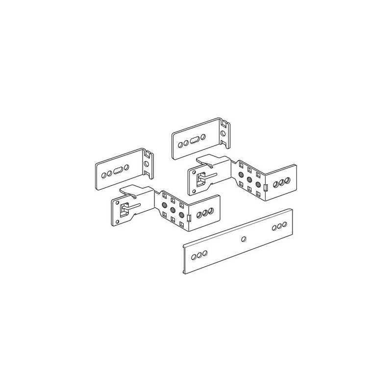 Bticino Paar Halterungen für LDX800 MDX800 HDX Schaltkästen und Schaltschränke 93000/8C