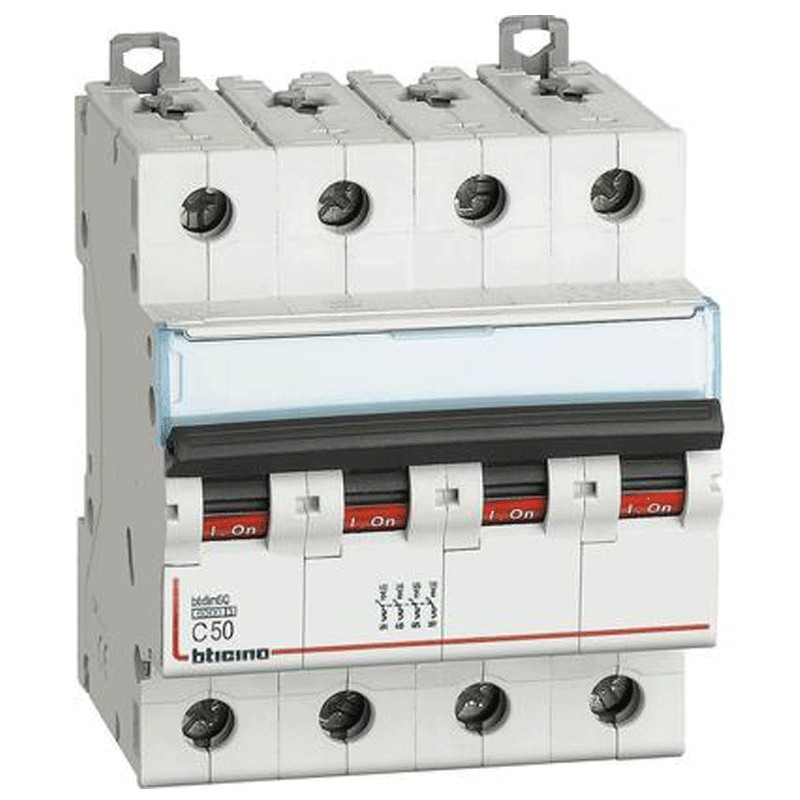 Schalter Bticino thermisch-4P 50A 4 module 6kA FN84C50