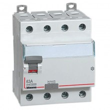 Bticino Fehlerstrom-Schutzschalter 4-polig 63A 30mA Typ A 4 Module G743A63