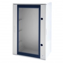 Gewiss-Schaltschrank aus transparentem Polyester mit IP65-Schloss GW46204F