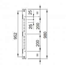 Paar Gewiss Ständer für Schalttafeln 800x1060 GW46439F