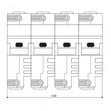 Italweber Sektionssicherungshalter BCH 22 x 58 mm 3-polig+N 100A 690V 2303059