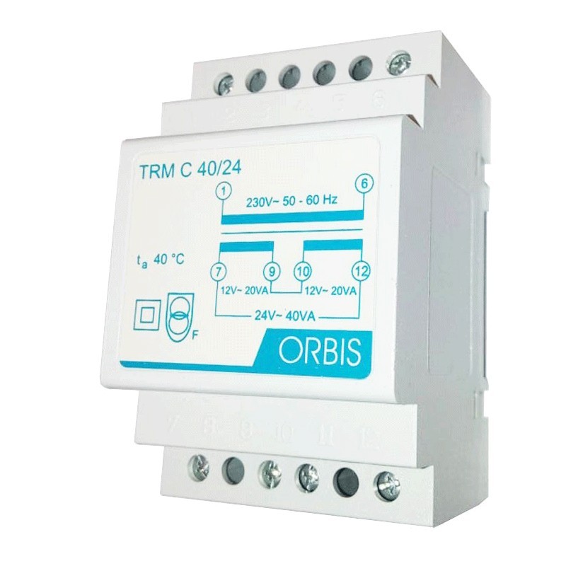 Orbis 40VA 230/ 12-24V AC Modulartransformator OB86C4024