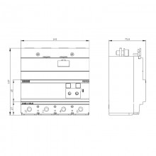 Siemens RCD520 differenziertes Modul für 3VA12 4-polig Serie 3VA92140RL20