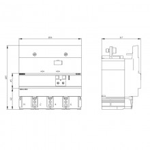 Siemens RCD820 3VA2 4-polig 400A Differenzialsperre 3VA93240RL30