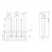 Siemens Frontbügelkupplungen für Box 3VA23 3VA94840QB00