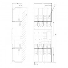 Siemens IP30 4-polige Klemmenabdeckung für VL400 3VL94008CA40