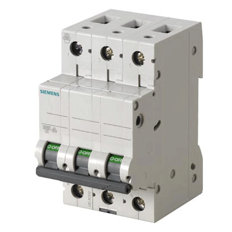 Leistungsschalter Siemens 3P 25A 6kA Typ C-3 Module