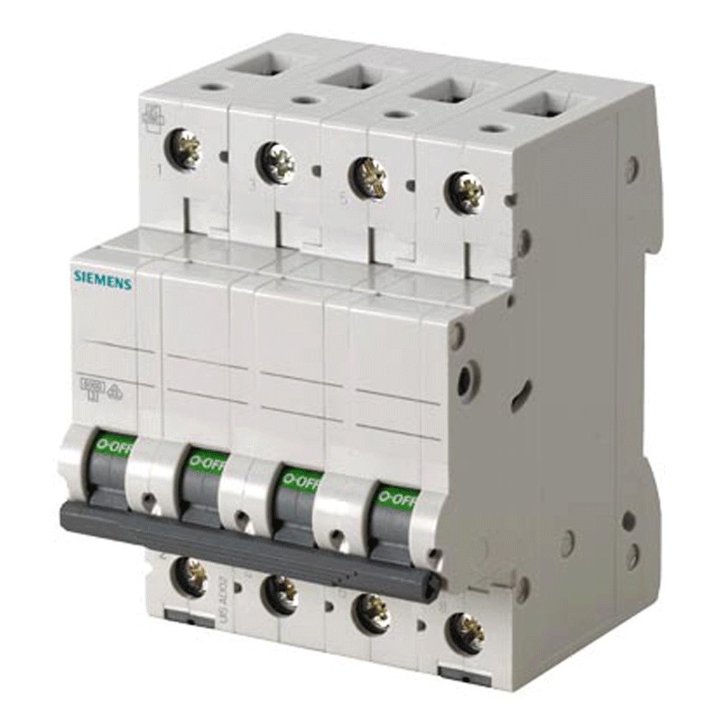 Leistungsschalter Siemens 4P 20A 6kA Typ C, für 4 Module