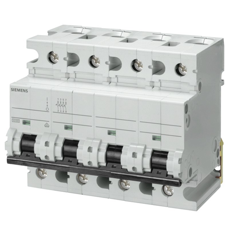 Leistungsschalter Siemens 4P 80A 10kA Typ C-6 Module