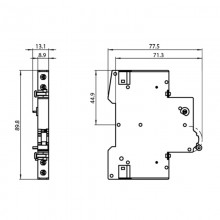 Störmeldekontakt Siemens 1NA+1NC 0,5 Module 5ST3020