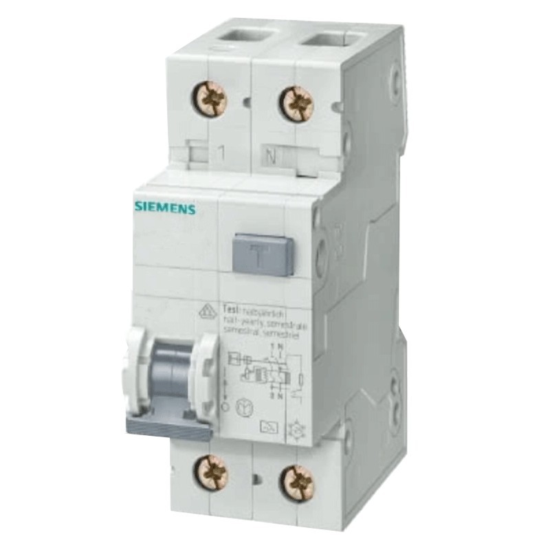 Siemens 1P+N 16A 30mA AC FI- und LS-Schalter 6kA 2 Module 5SU13561KK16