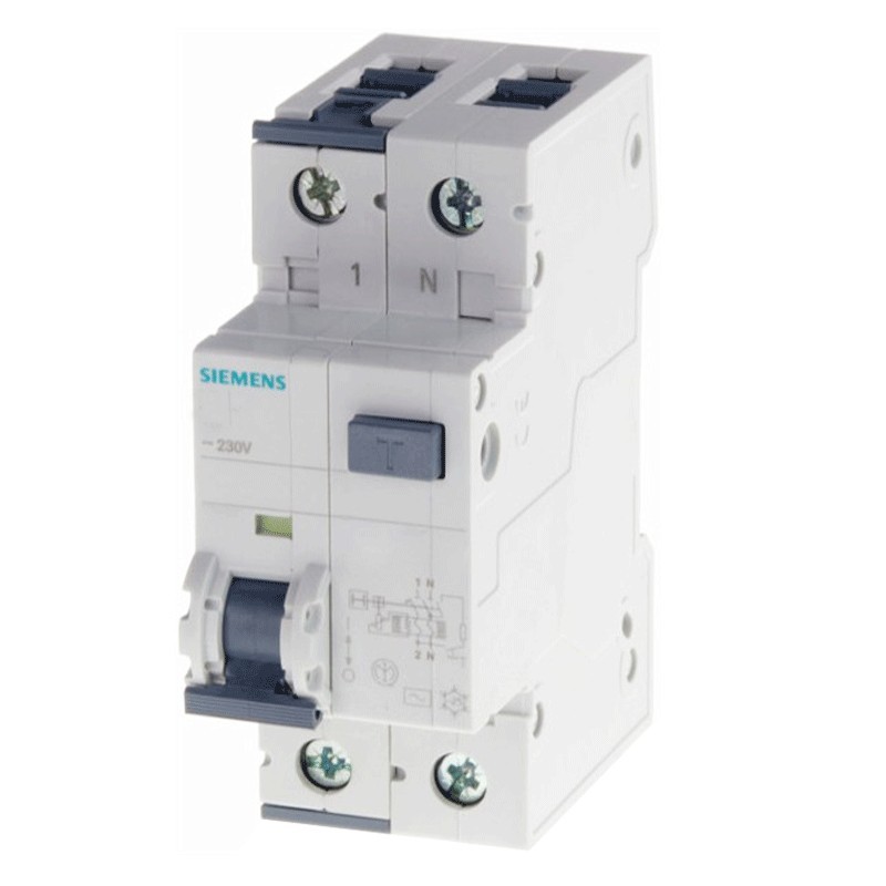 Siemens Fehlerstrom und Leitungsschutzschalter 25A 1P+N 300MA 4,5KA 5SU16531KK25