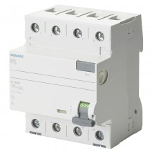 Siemens 4-poliger Fehlerstrom-Schutzschalter 25A 500V A 5SV36526