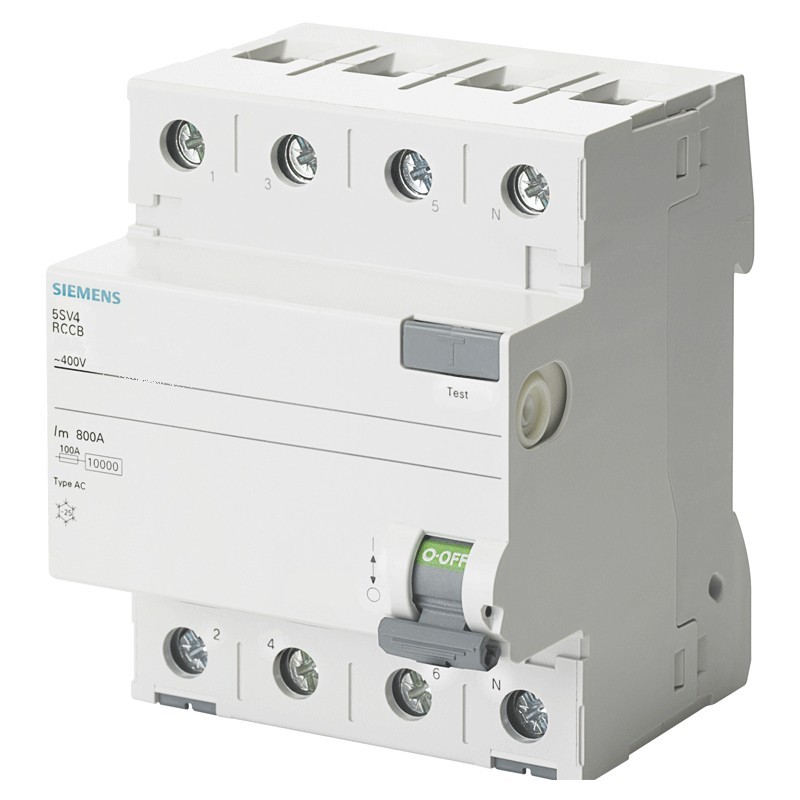 Siemens Fehlerstrom-Schutzschalter 4-polig 40A 300mA AC Typ 4 Module 5SV46440