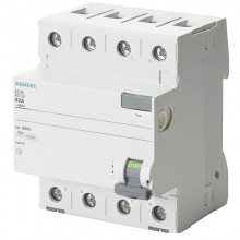 Siemens Fehlerstrom-Schutzschalter 4-polig 63A 300mA AC Typ 4 Module 5SV46460