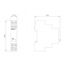 Siemens Kontrollleuchte 1M 230V rot 5TE5800