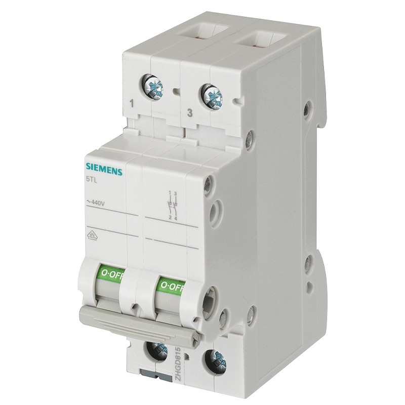 Siemens 2P 32A 2 Module Lasttrennschalter 5TL12320