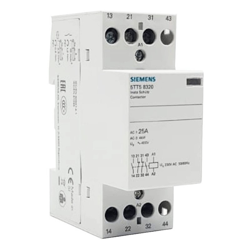 Siemens Schütz 25A 2NA+2NC 230V/CA 2 Module 5TT58320