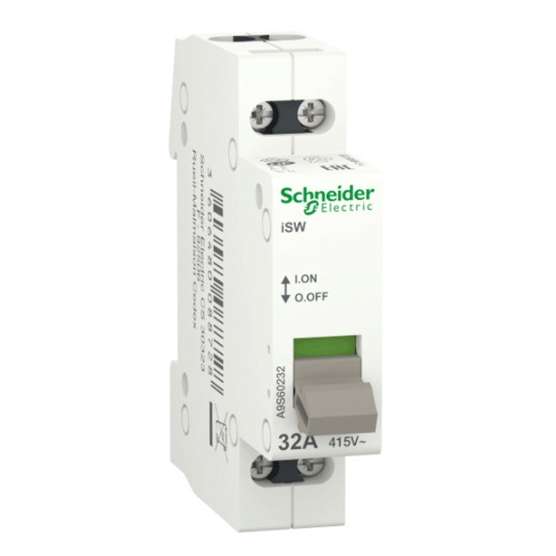 Schneider 2P 32A Lasttrennschalter 1 Modul A9S60232