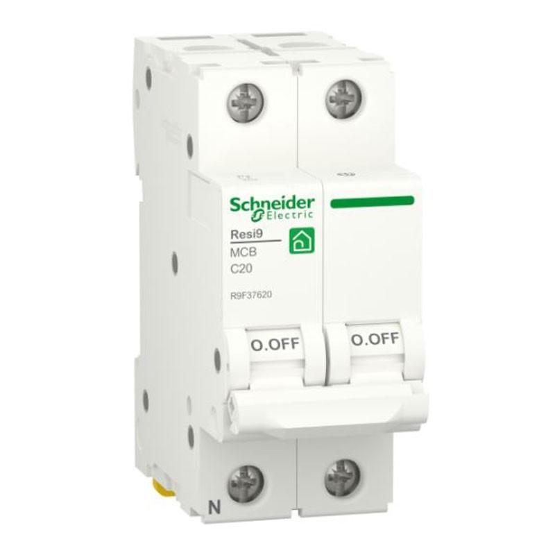 Schneider Leitungsschutzschalter 20A 1P+N 4,5KA C 2 Module R9F37620