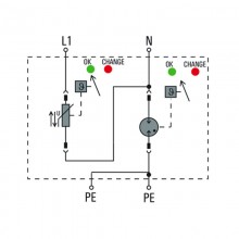 Überspannungsschutzgerät Weidmuller 40KA 2P Typ-2-2591060000