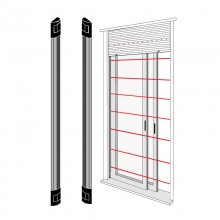 Bentel IR-Infrarotbarriere für Türen und Fenster 1 Meter BAR100N