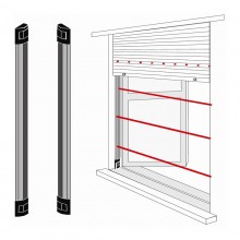 Bentel IR-Infrarotbarriere für Türen und Fenster 1 Meter BAR100N