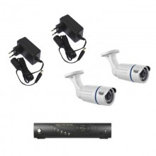Videoüberwachungsset BPT mit Videorekorder und Zwei Kameras 64811590.