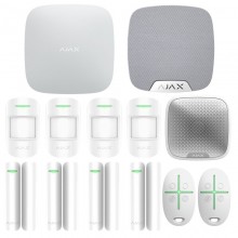 Ajax Wireless Einbruchmeldeanlage Kit mit Hub 100 Zone 2G Control Panel Weiß