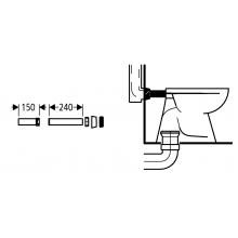 Anschlusskanal für Grohe-Kassette Weiß 37103SH0