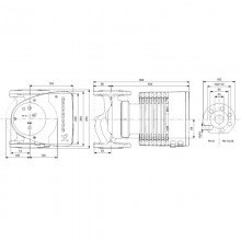 Grundfos elektronische Nassläufer-Umwälzpumpe MAGNA1 40-120 F 1 1/2 Zoll 250mm 99221305