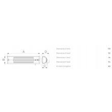 Vortice Wand-Heizung THERMOLOGIKA DESIGN mit Zugschnur, Infrarot, 1800W, schwarz 70003