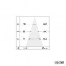 Playled Einbaustrahler für 506 VITRUM 7W 4000K SP506N