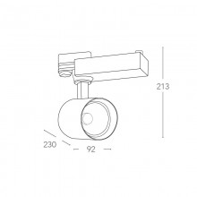 Fan Europe LED-Scheinwerfer 10W 4000K 40° Schwarz LED-EAGLE-B-10WM