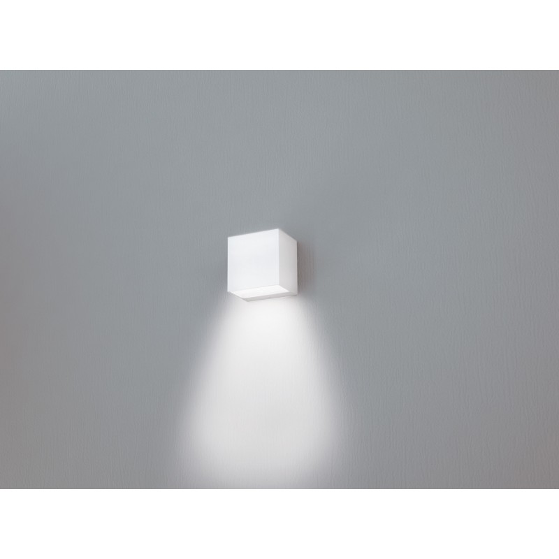 Nobile Brick LED-Wandleuchte weiß 9W 3000K IP65 810 Lumen BA10/1A/3K/W